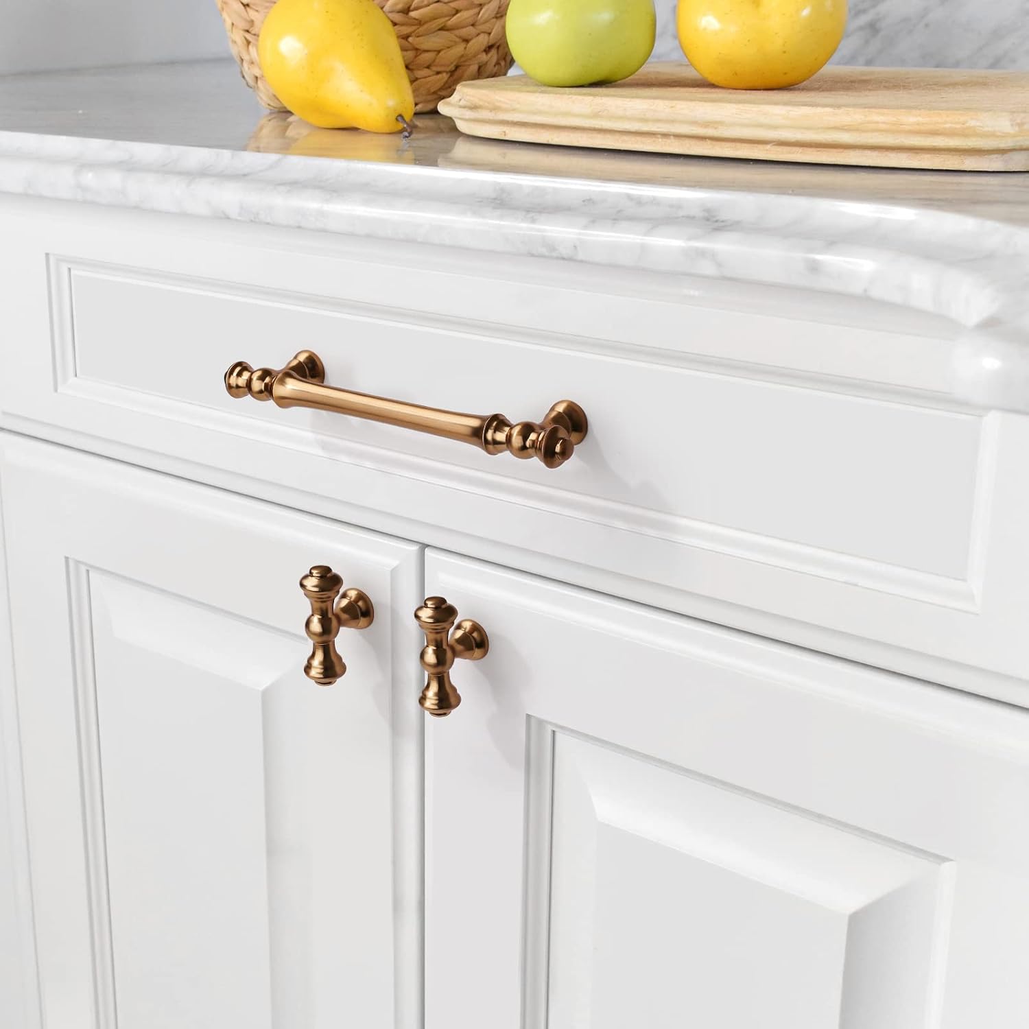 Asidrama 10 Pack 5 Inch(128mm) Champagne Bronze Kitchen Cabinet Handles